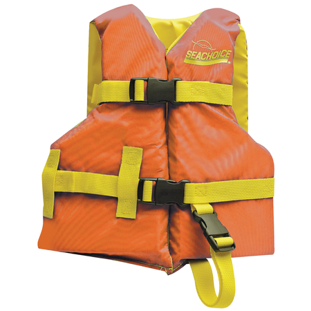 SEACHOICE Type III Boat Vest - Orange/Yellow, Child, 30 - 50 lbs. 86150